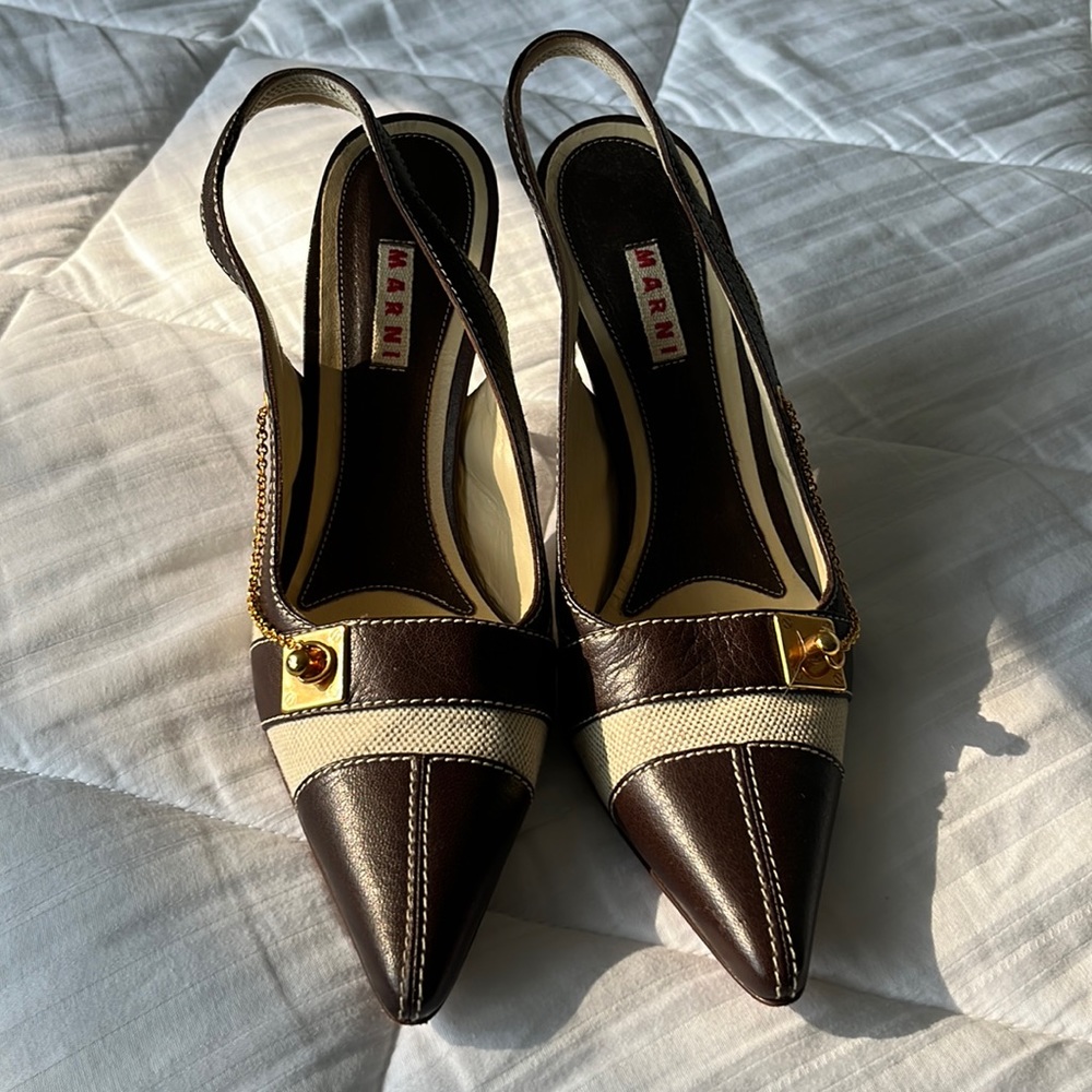 Marni slingback heels